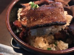 浜松、豚丼、笑門