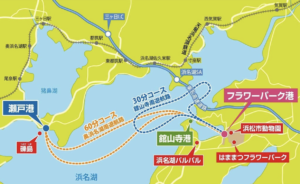浜名湖遊覧船、コース