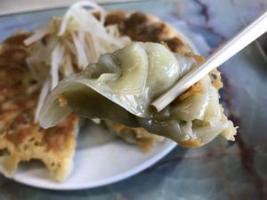 むつ菊、餃子の皮