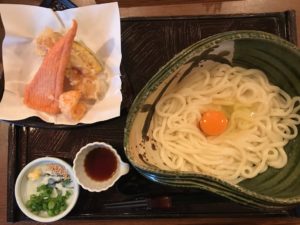 ぬきうどん佐和、釜玉うどん