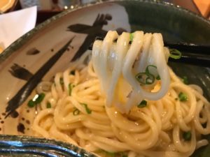ぬきうどん佐和、釜玉うどん