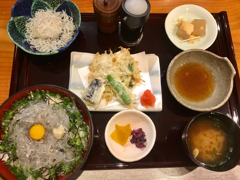 生しらす三昧定食